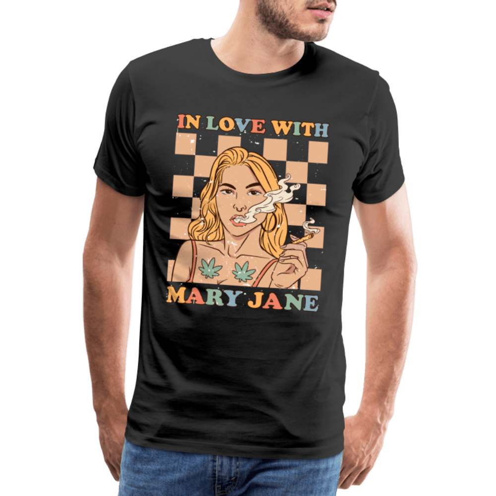 IN LOVE WITH MARY JANE Männer Cannabis T-Shirt - Cannabis Merch