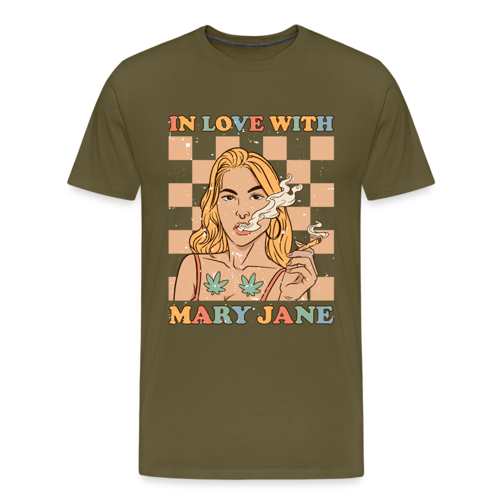 IN LOVE WITH MARY JANE Männer Cannabis T-Shirt - Cannabis Merch