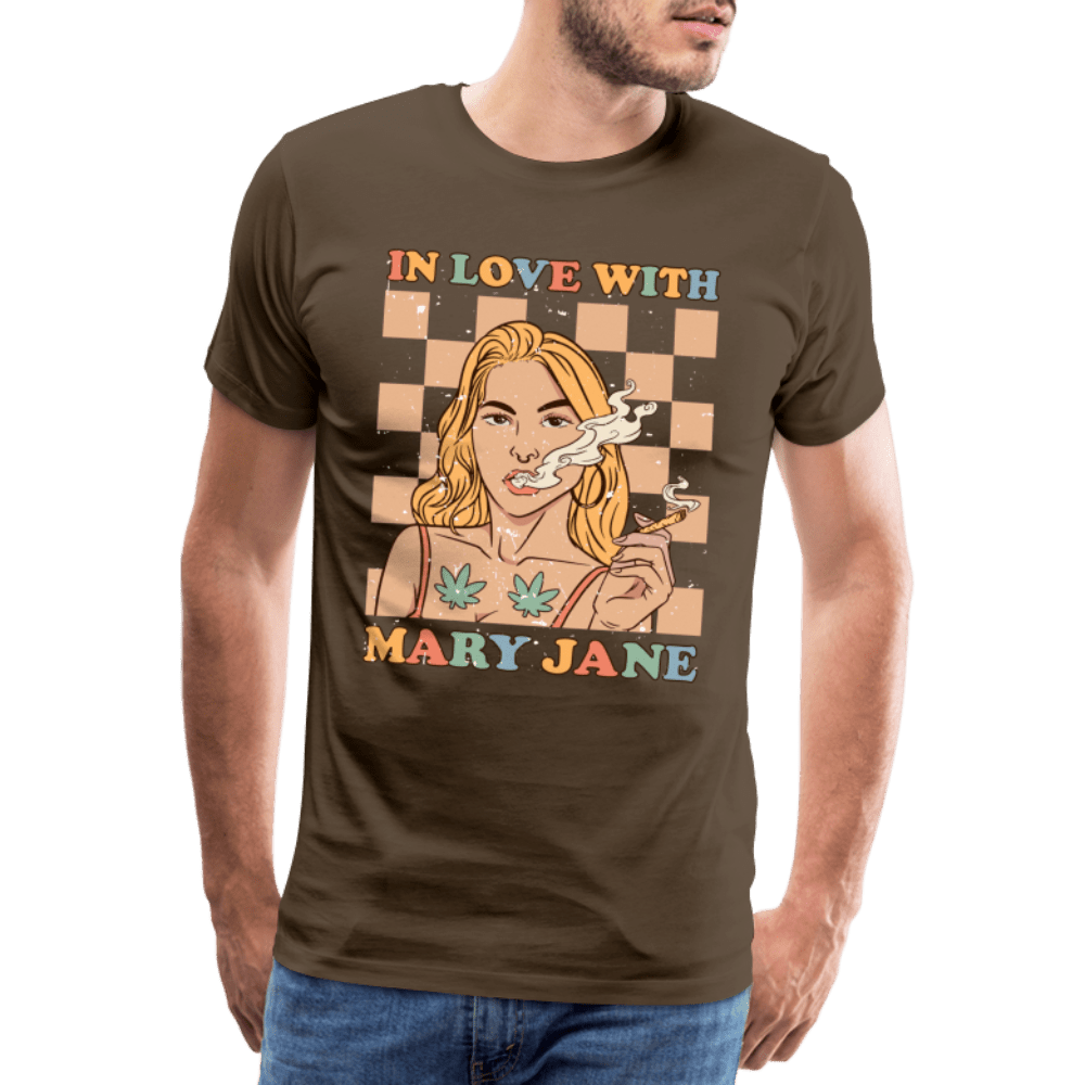 IN LOVE WITH MARY JANE Männer Cannabis T-Shirt - Cannabis Merch