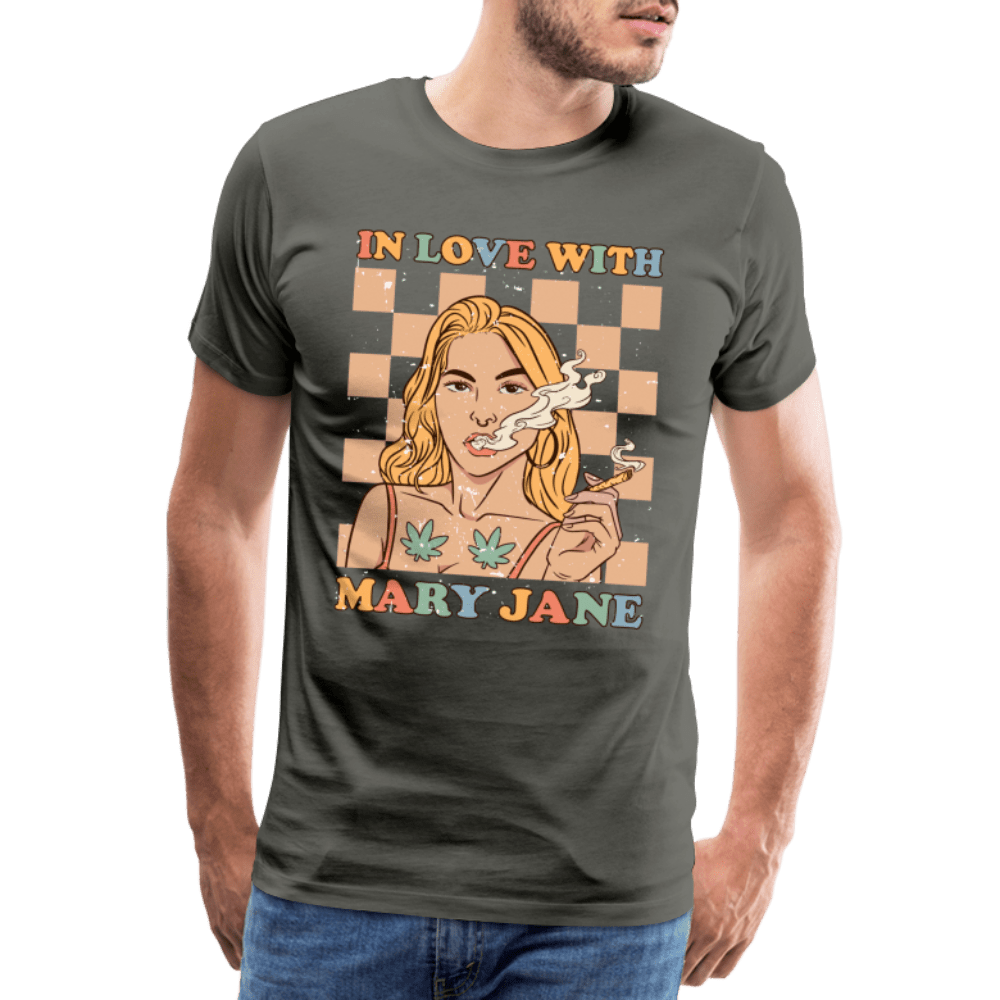 IN LOVE WITH MARY JANE Männer Cannabis T-Shirt - Cannabis Merch