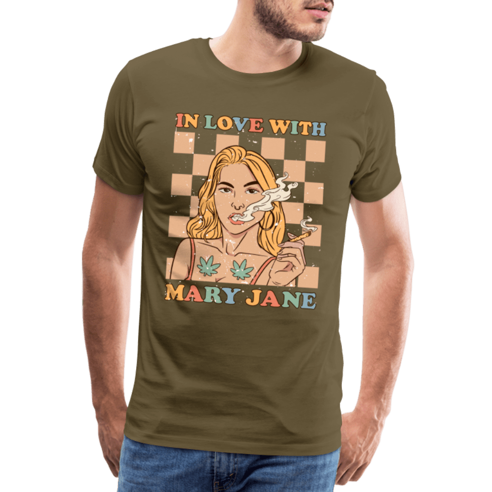 IN LOVE WITH MARY JANE Männer Cannabis T-Shirt - Cannabis Merch