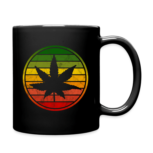 Jamaika Weed Cannabis Tasse Schwarz - Cannabis Merch