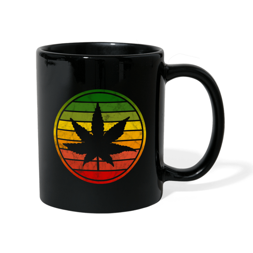 Jamaika Weed Cannabis Tasse Schwarz - Cannabis Merch