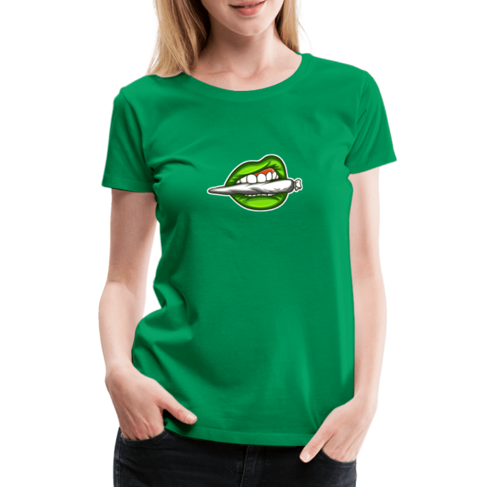 joint im Mund Weed Frauen Premium T-Shirt - Cannabis Merch