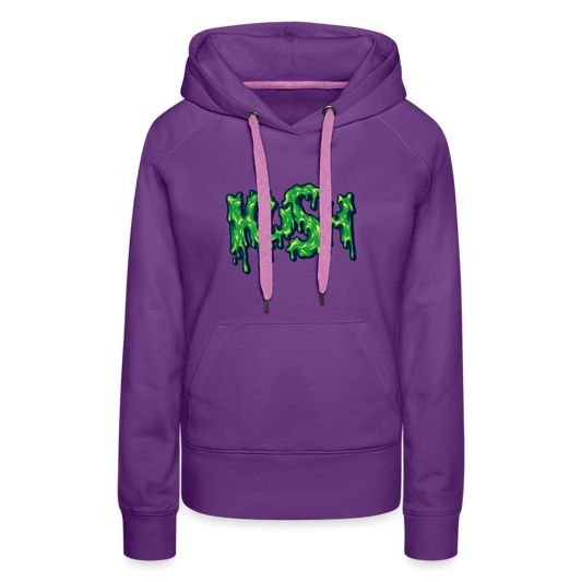 Kush Weed Merch Frauen Premium Hoodie - Purple