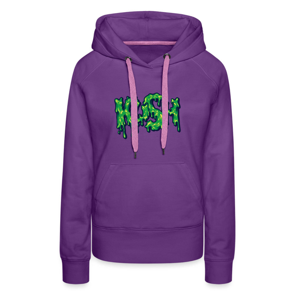 Kush Weed Merch Frauen Premium Hoodie - Purple