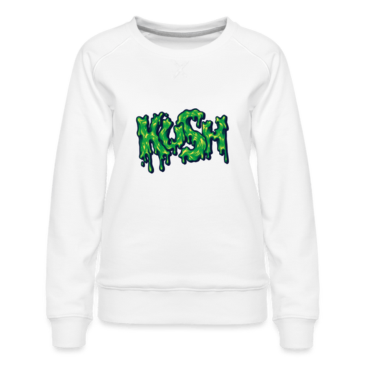 Kush Weed Merch Frauen Premium Pullover - weiß