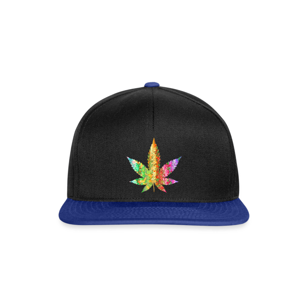 Rainbow Hanfblatt Snapback Weed Cap - Cannabis Merch