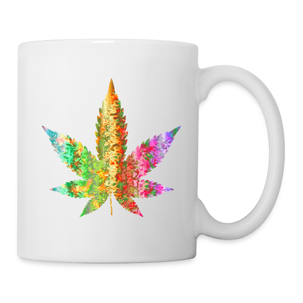 Rainbow Hanfblatt Weed Cannabis Tasse - Cannabis Merch