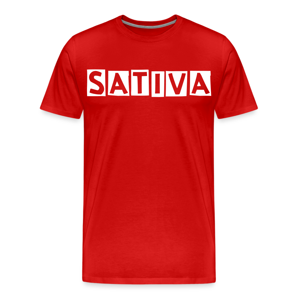 Sativa Cannabis Sign Herren Weed T-Shirt - Cannabis Merch