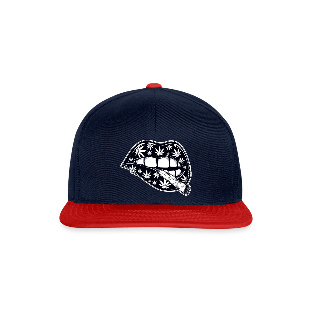 Sexy Lippen Joint Weed Snapback Cap - Cannabis Merch