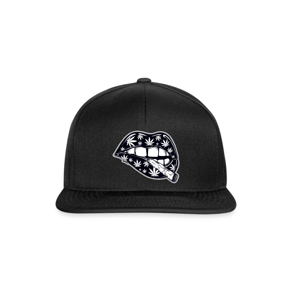 Sexy Lippen Joint Weed Snapback Cap - Cannabis Merch