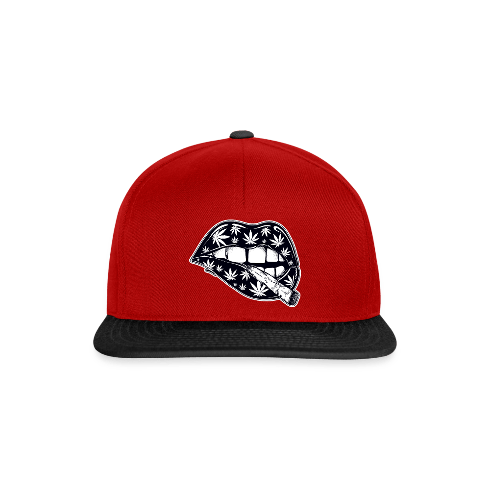 Sexy Lippen Joint Weed Snapback Cap - Cannabis Merch