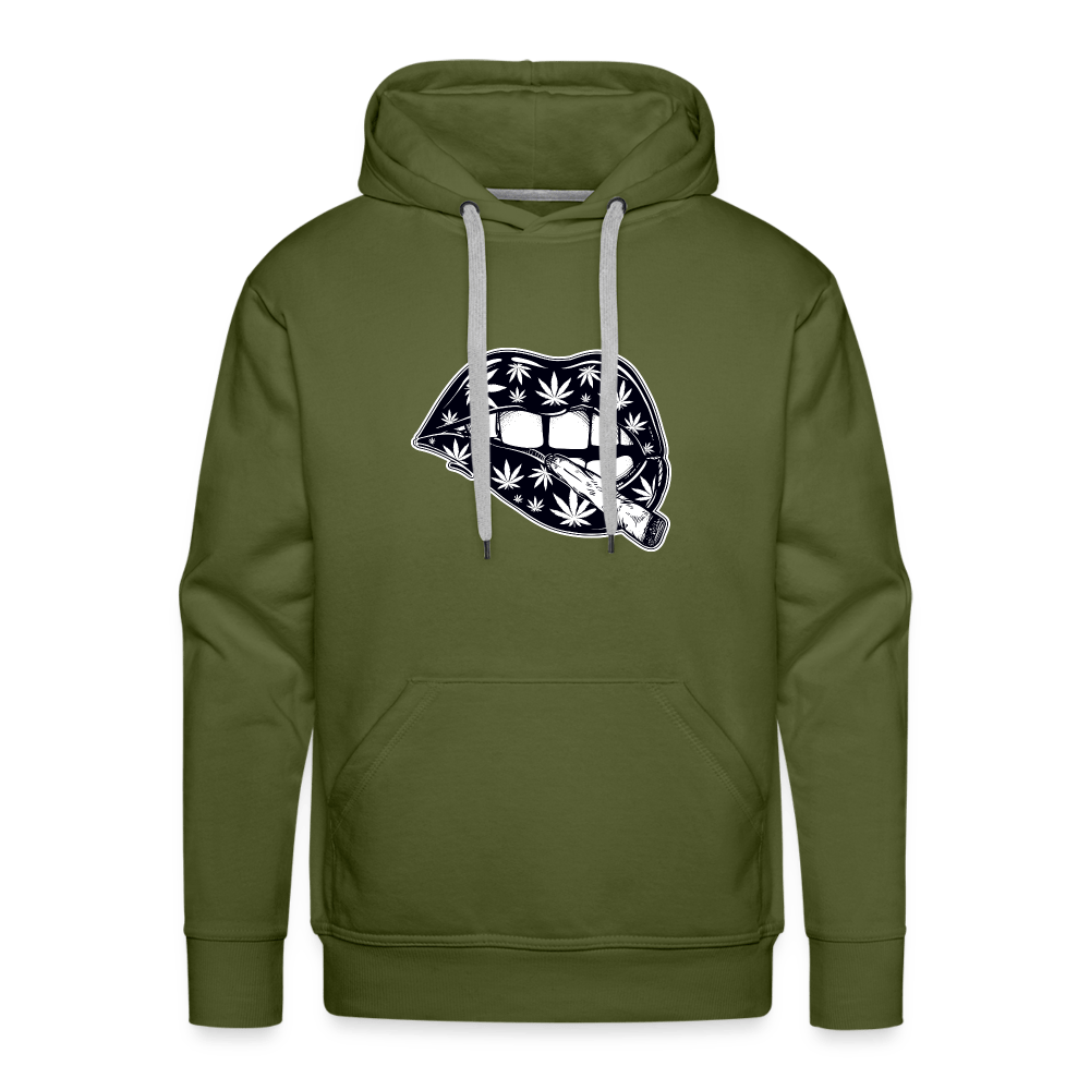 Sexy Lippen Weed Herren Cannabis Hoodie - Cannabis Merch