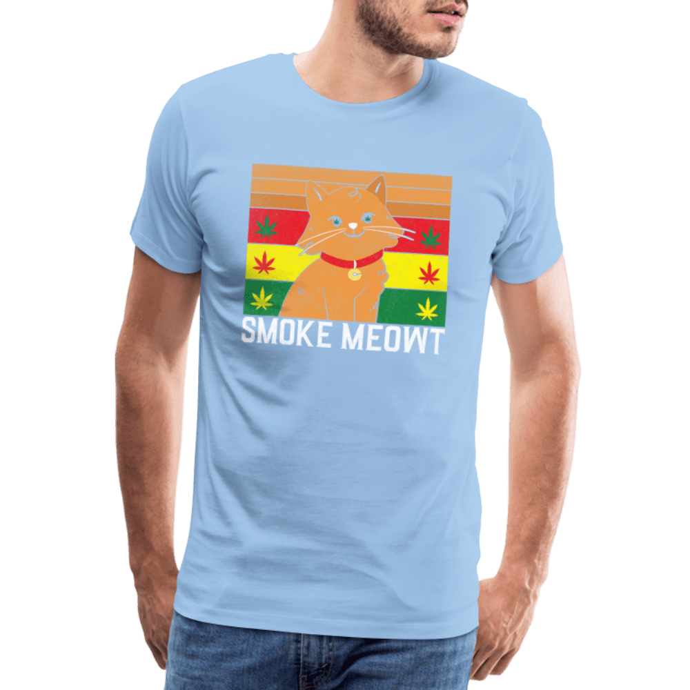 Smoke Meowt Cat Cannabis Männer Weed Shirt - Cannabis Merch