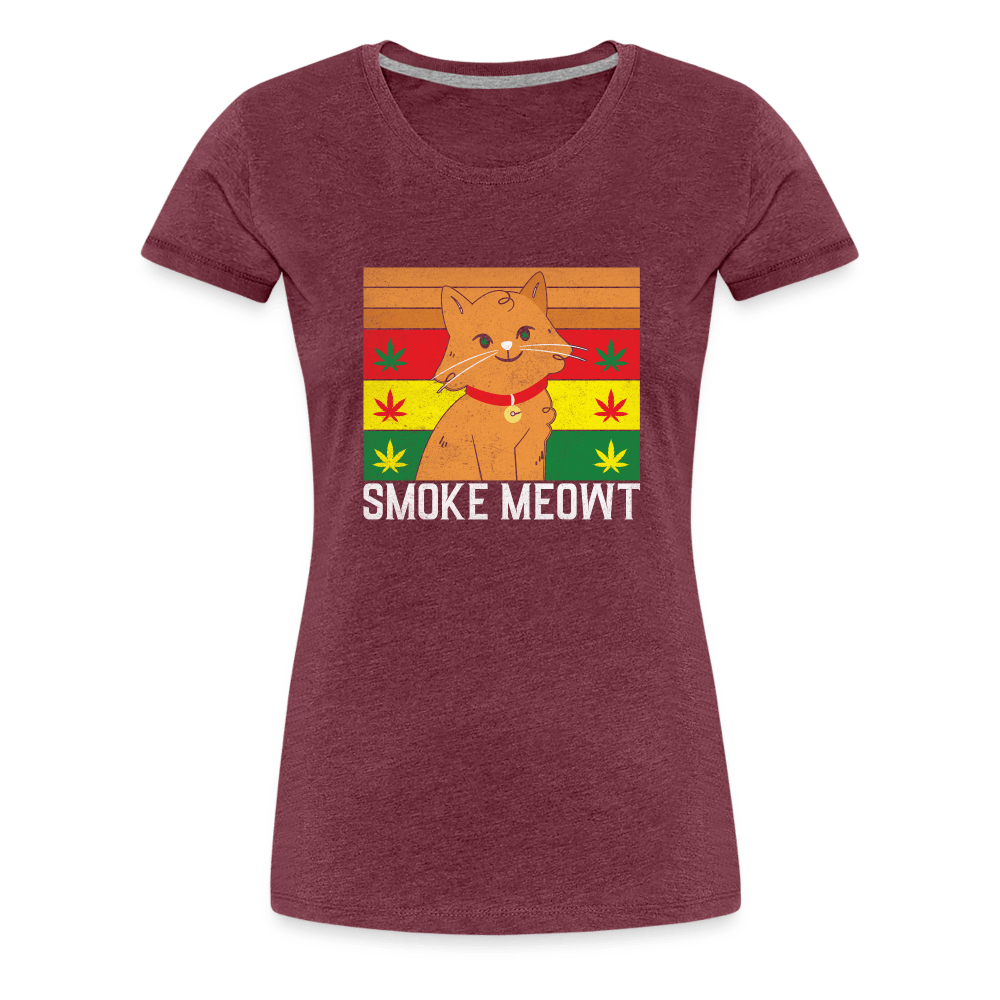 Smoke Meowt Weed Frauen Cannabis T-Shirt - Cannabis Merch
