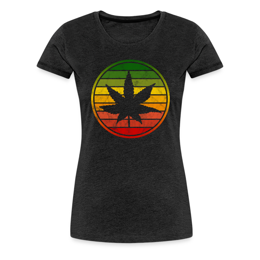 Weed Frauen Premium T-Shirt - Anthrazit