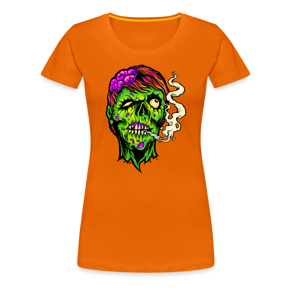 Zombie smoke Weed Frauen Premium T-Shirt - Orange