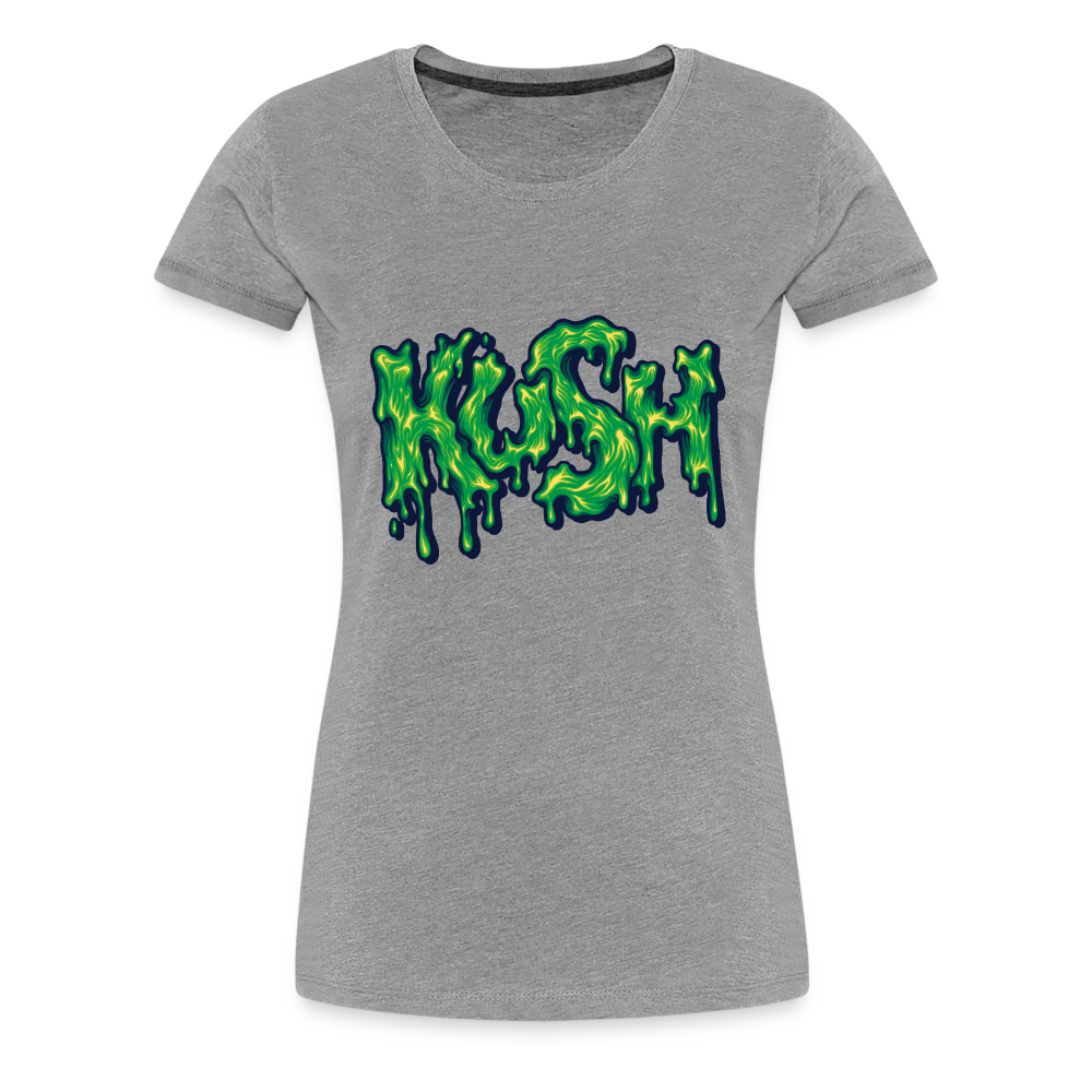 Kush Weed Merch Frauen Premium T-Shirt - Grau meliert