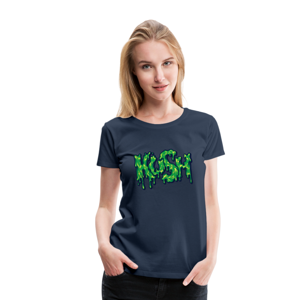 Kush Weed Merch Frauen Premium T-Shirt - Navy