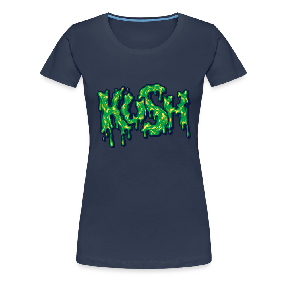 Kush Weed Merch Frauen Premium T-Shirt - Navy