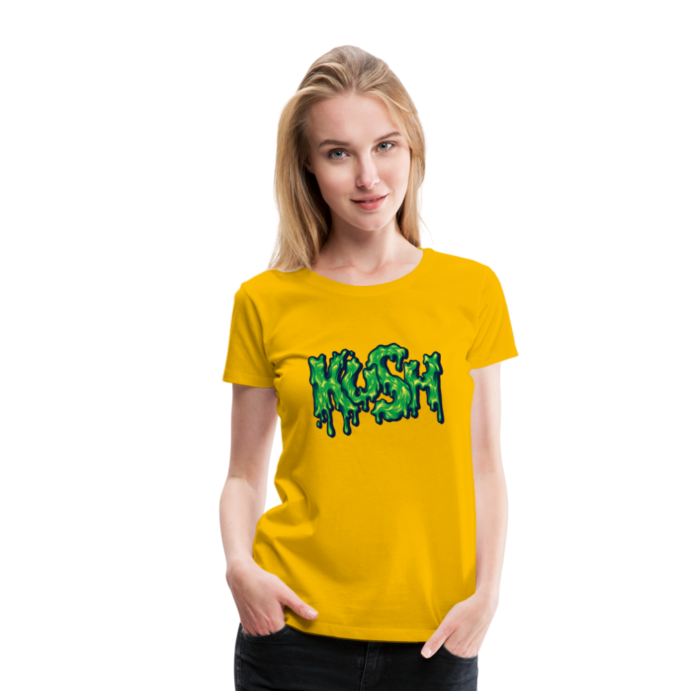 Kush Weed Merch Frauen Premium T-Shirt - Sonnengelb