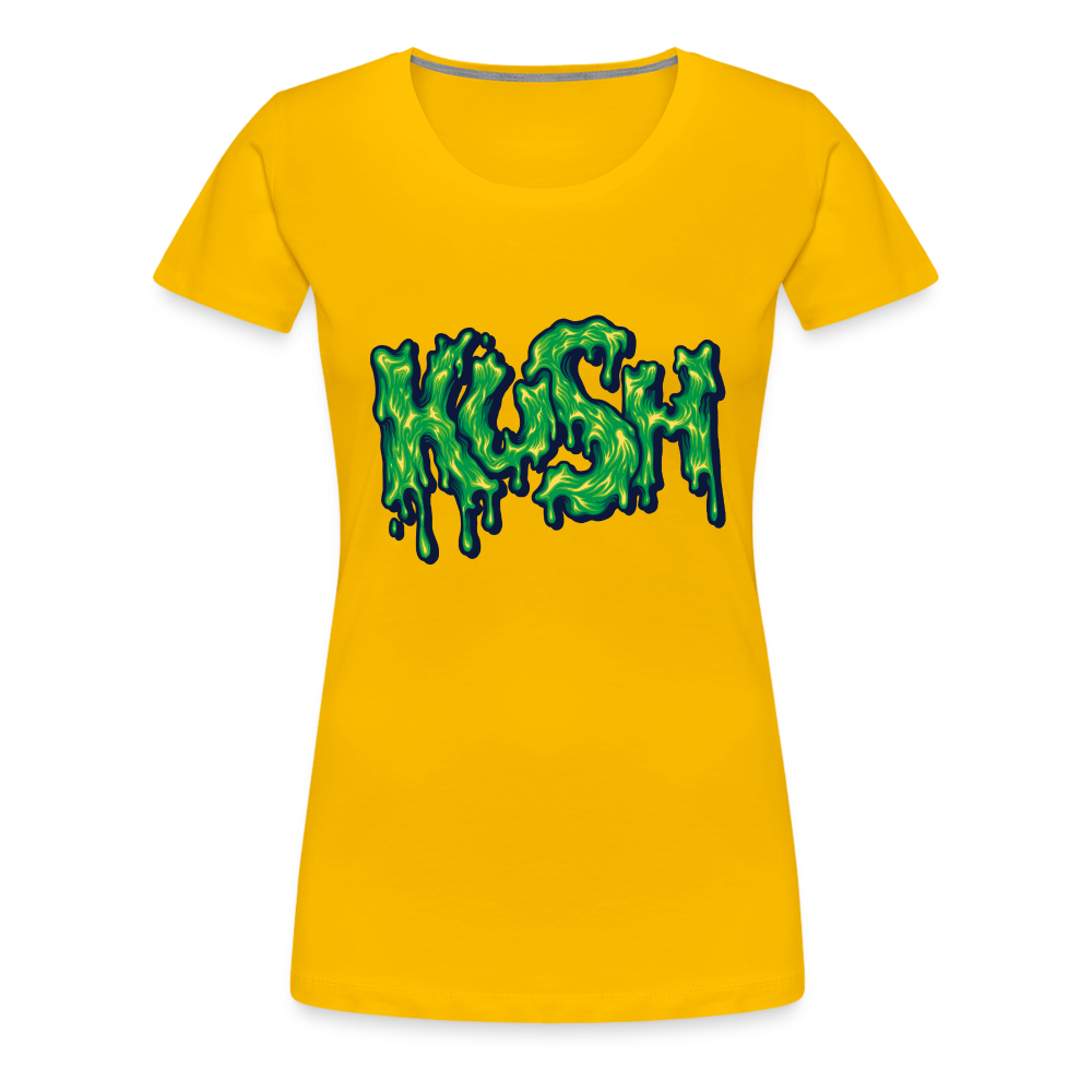 Kush Weed Merch Frauen Premium T-Shirt - Sonnengelb