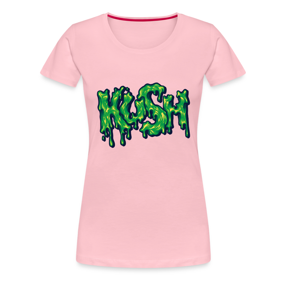 Kush Weed Merch Frauen Premium T-Shirt - Hellrosa