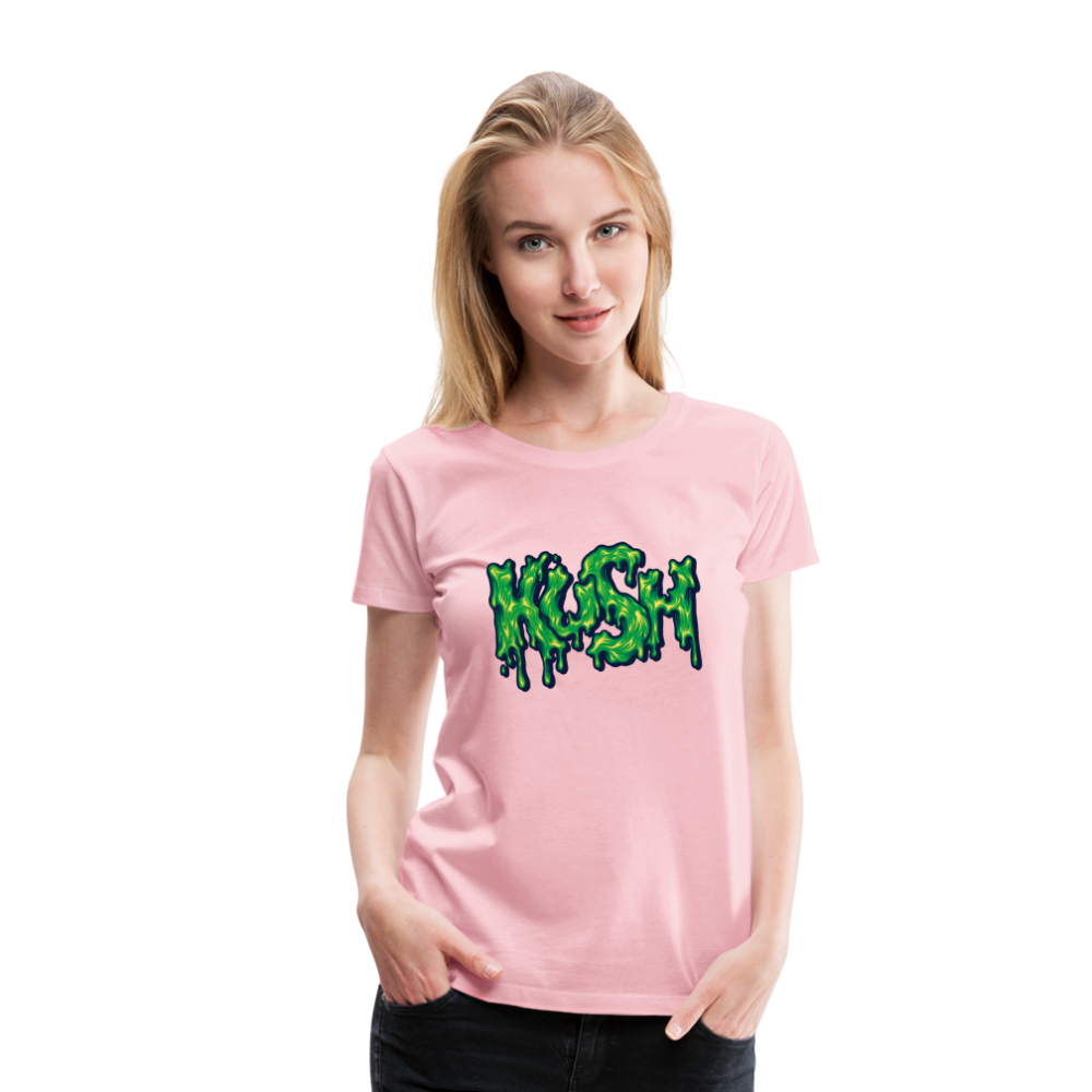Kush Weed Merch Frauen Premium T-Shirt - Hellrosa
