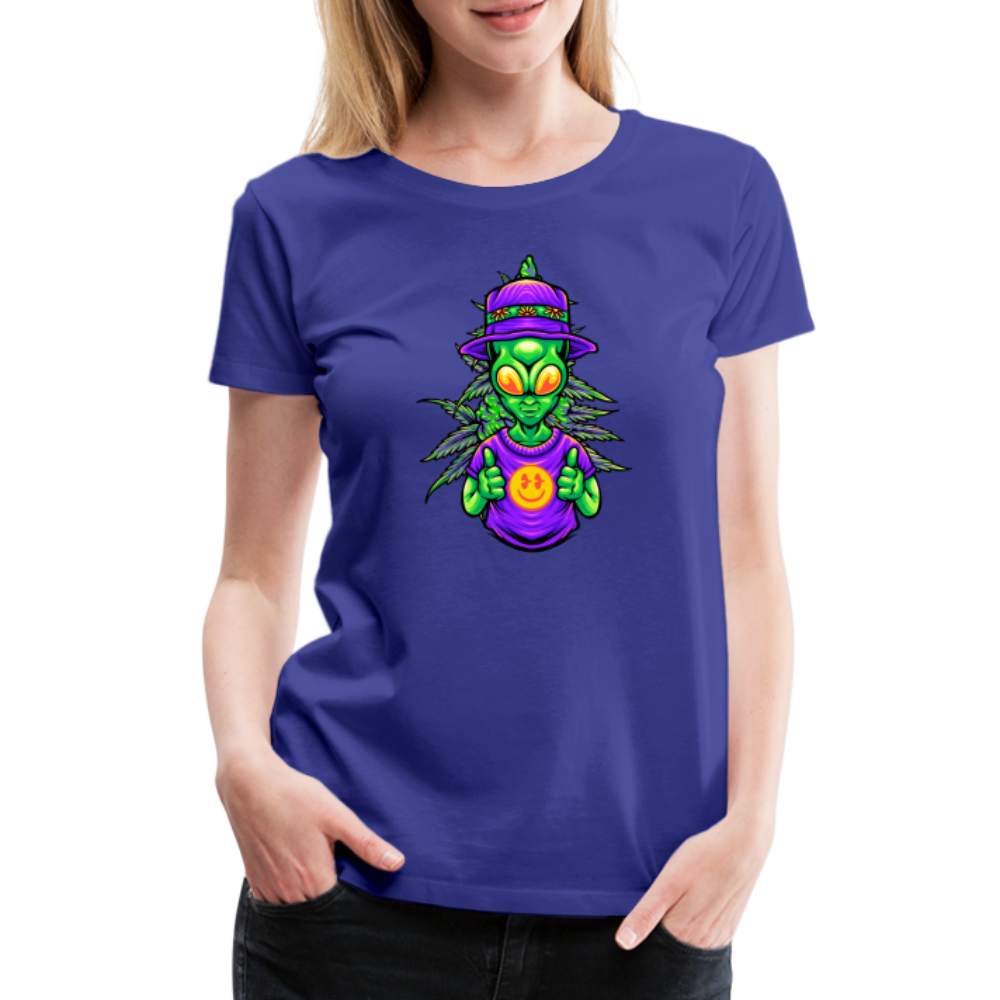 Alien Like Weed Frauen Premium T-Shirt - Königsblau