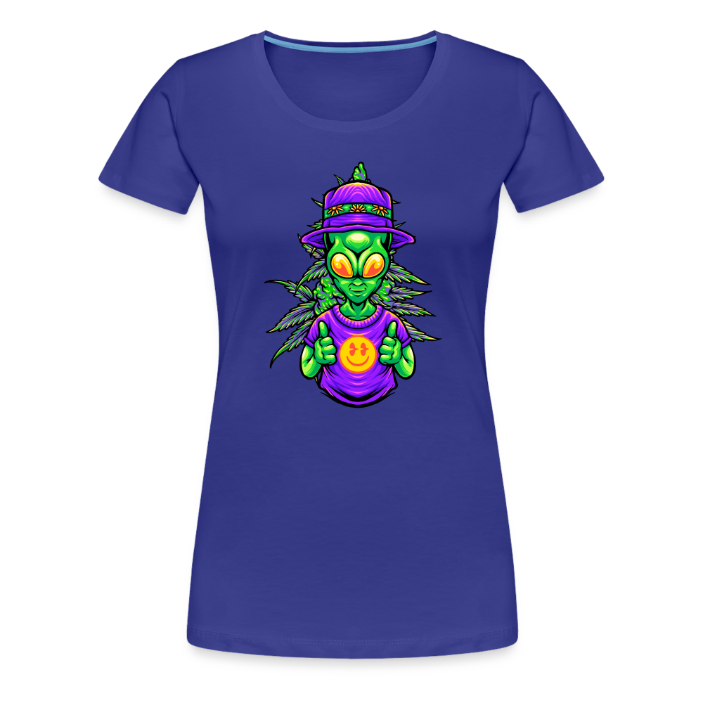 Alien Like Weed Frauen Premium T-Shirt - Königsblau