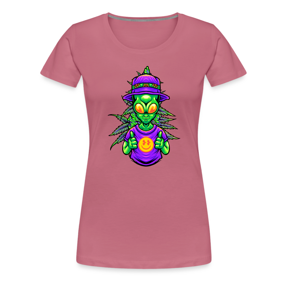 Alien Like Weed Frauen Premium T-Shirt - Malve