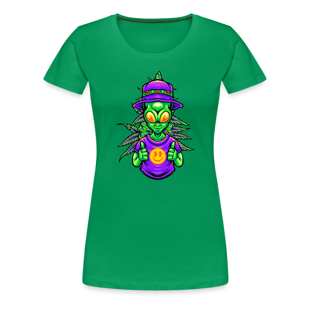 Alien Like Weed Frauen Premium T-Shirt - Kelly Green