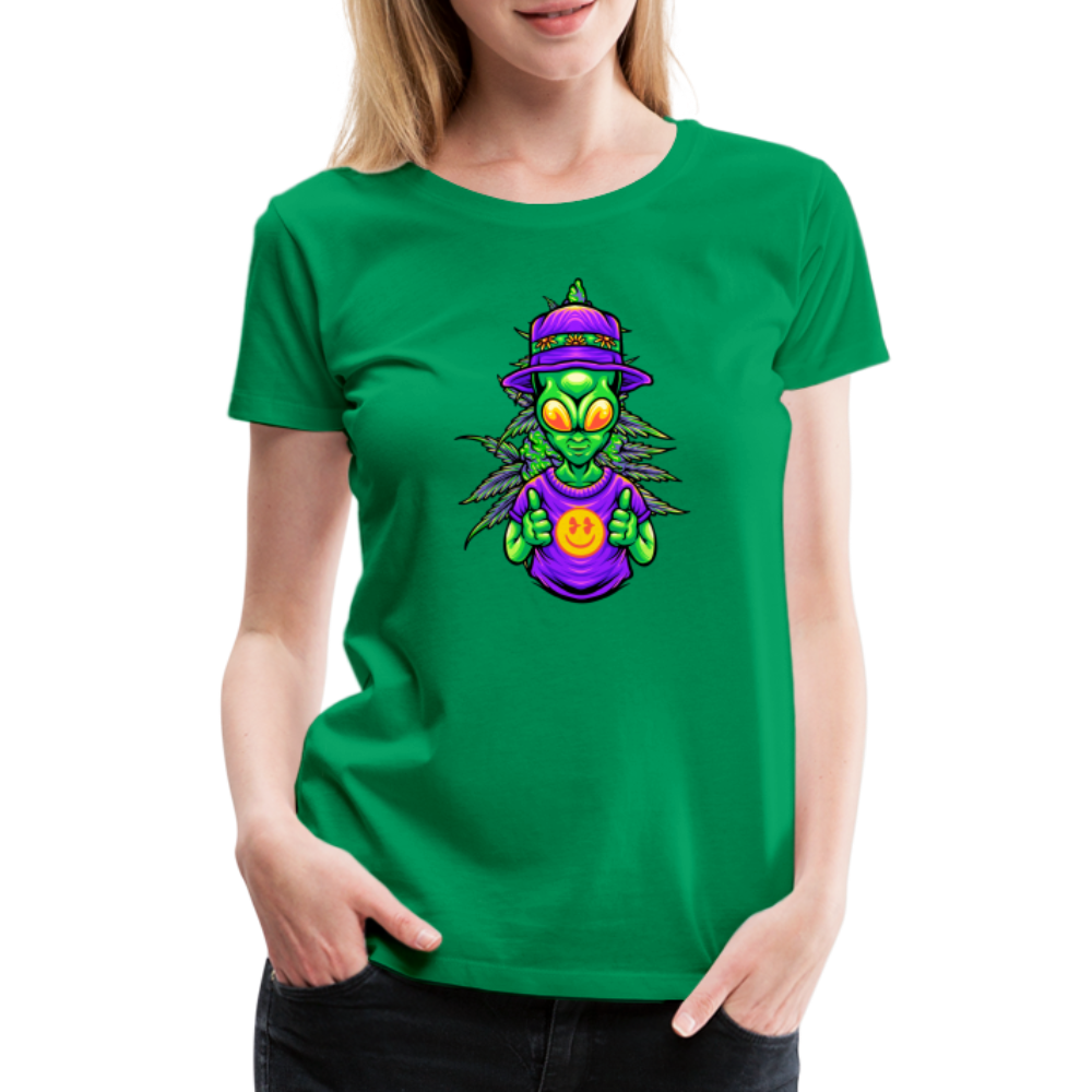 Alien Like Weed Frauen Premium T-Shirt - Kelly Green