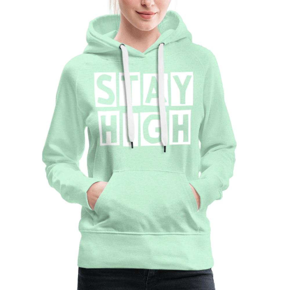 Stay High Sign Weed Damen Cannabis Hoodie - Cannabis Merch