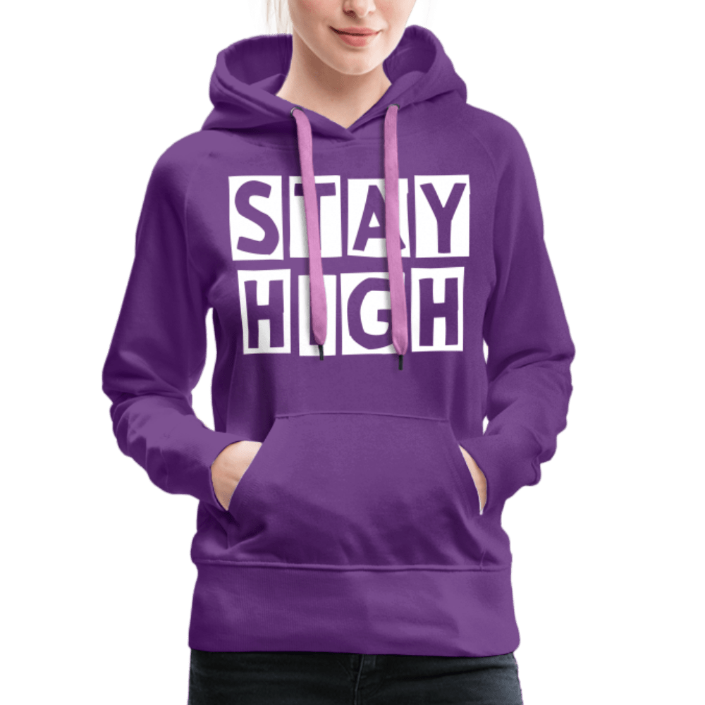 Stay High Sign Weed Damen Cannabis Hoodie - Cannabis Merch