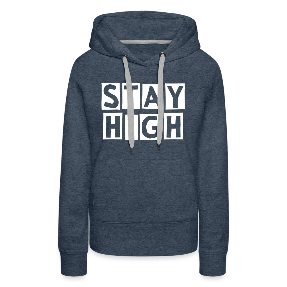 Stay High Sign Weed Damen Cannabis Hoodie - Cannabis Merch