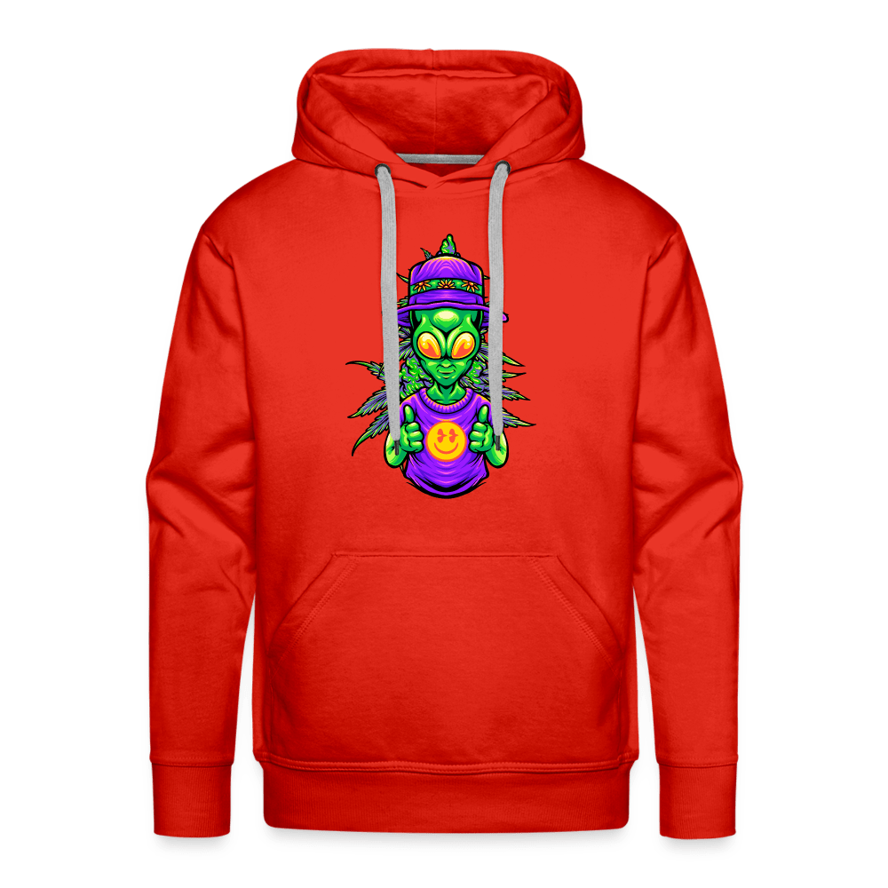 Stoned Alien Like Weed Herren Cannabis Hoodie - Cannabis Merch