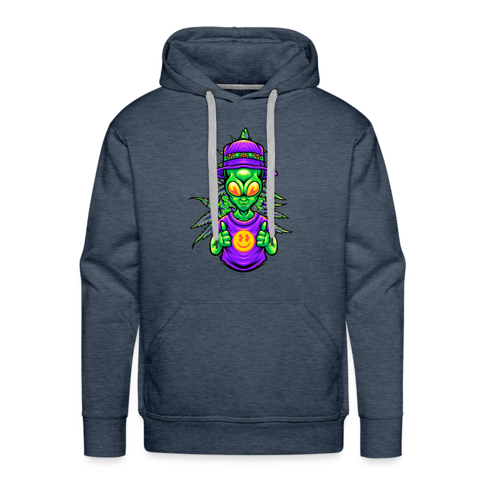 Stoned Alien Like Weed Herren Cannabis Hoodie - Cannabis Merch