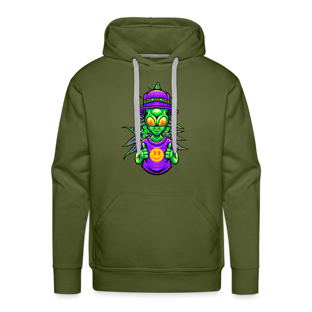 Stoned Alien Like Weed Herren Cannabis Hoodie - Cannabis Merch