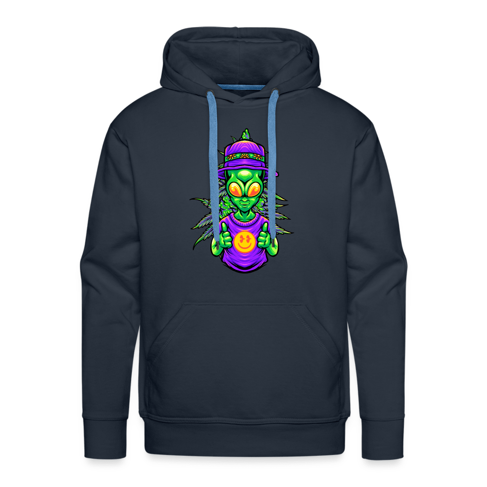 Stoned Alien Like Weed Herren Cannabis Hoodie - Cannabis Merch