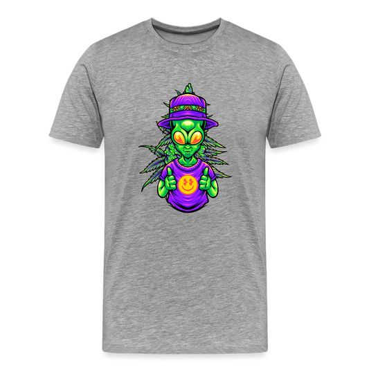 Stoned Alien Like Weed Herren T-Shirt - Cannabis Merch