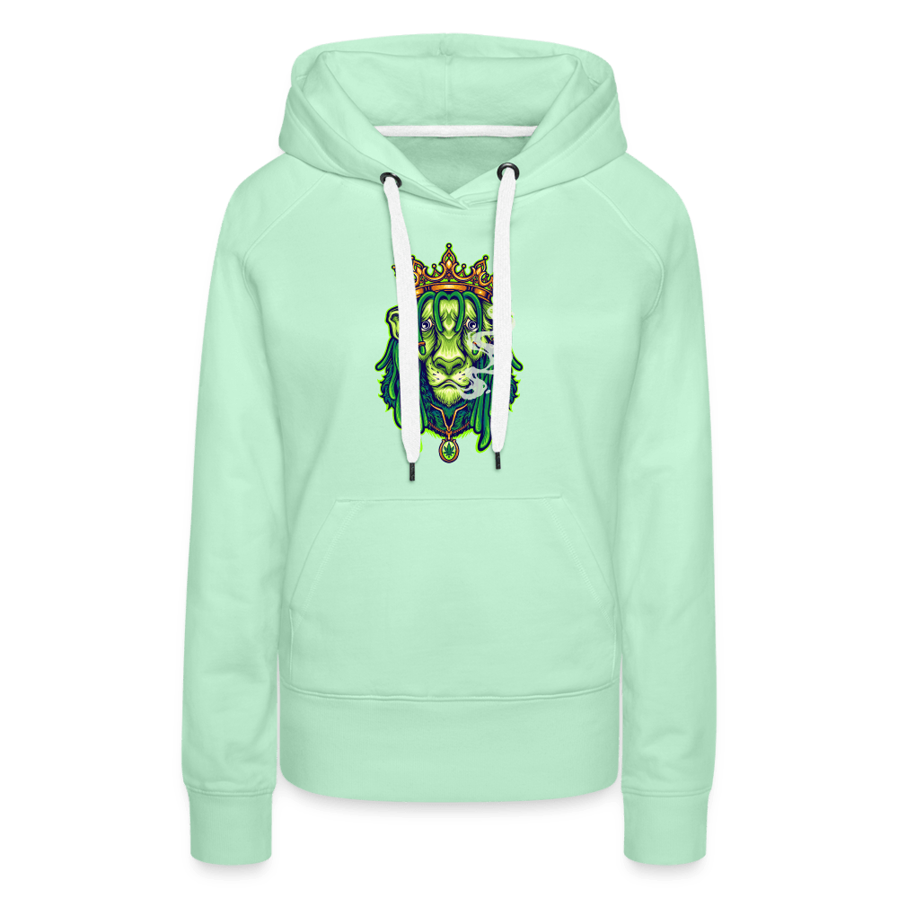 Stoned Lion Weed Damen Cannabis Hoodie - Cannabis Merch