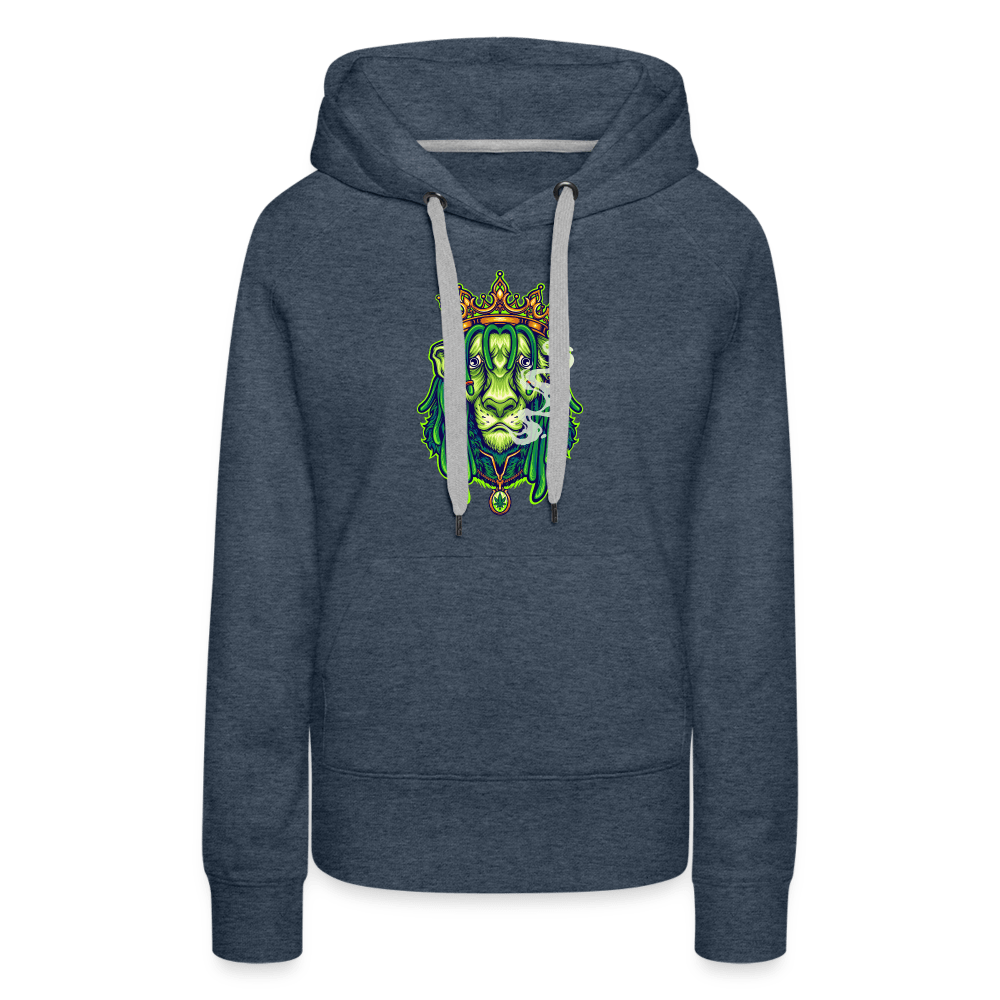 Stoned Lion Weed Damen Cannabis Hoodie - Cannabis Merch