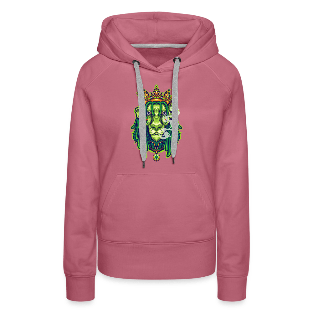 Stoned Lion Weed Damen Cannabis Hoodie - Cannabis Merch