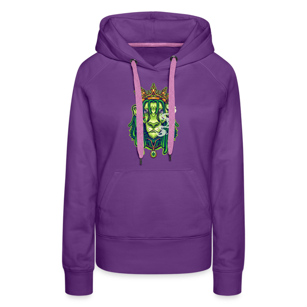 Stoned Lion Weed Damen Cannabis Hoodie - Cannabis Merch