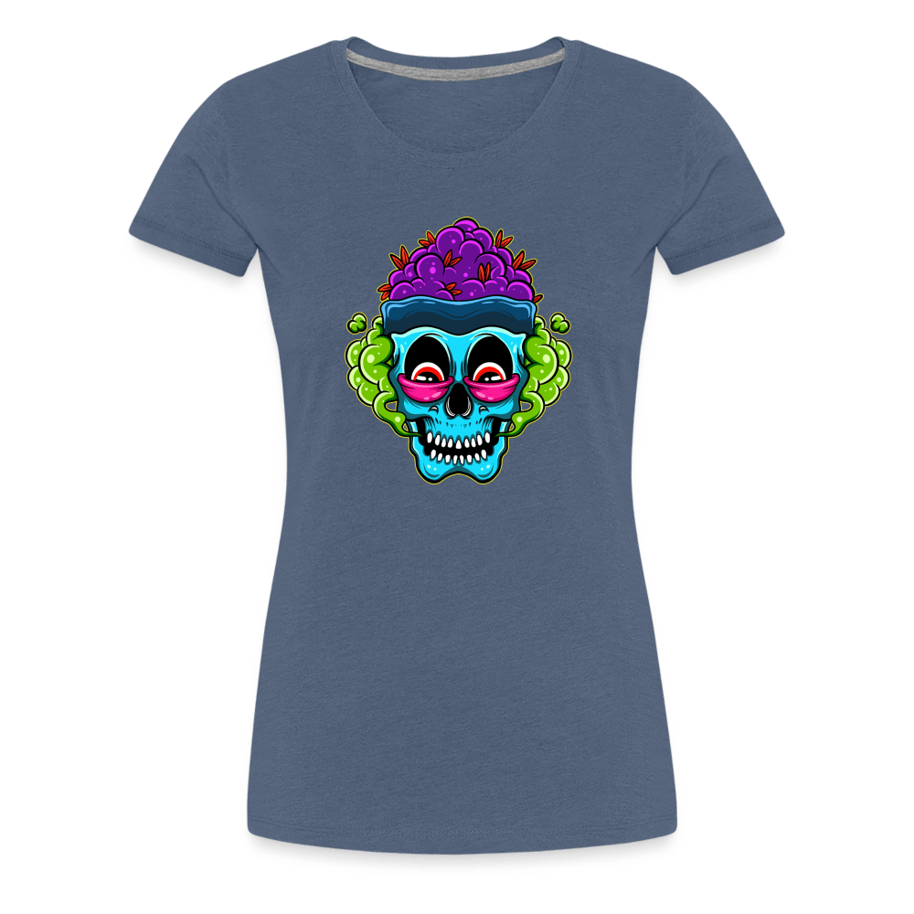 Stoned Zombie Rot Augen Damen Weed T-Shirt - Cannabis Merch