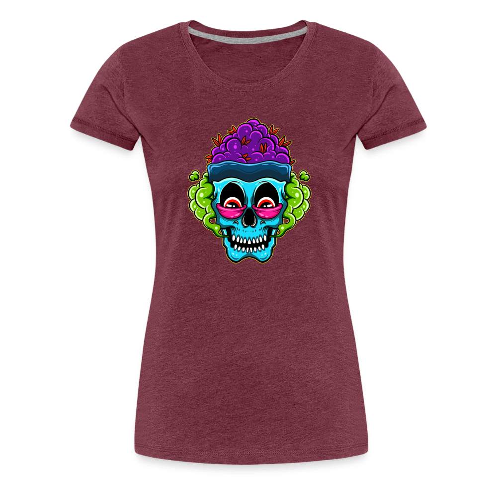 Stoned Zombie Rot Augen Damen Weed T-Shirt - Cannabis Merch