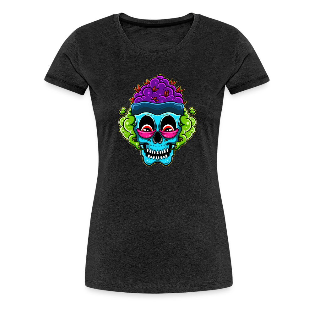 Stoned Zombie Rot Augen Damen Weed T-Shirt - Cannabis Merch