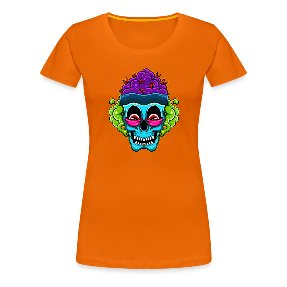 Stoned Zombie Rot Augen Damen Weed T-Shirt - Cannabis Merch